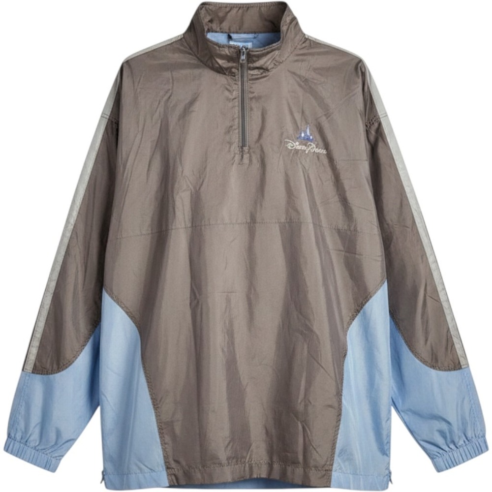 Disney Parks Pullover Windbreaker Embroidered Logo Jacket Women Sz M/L Outerwear